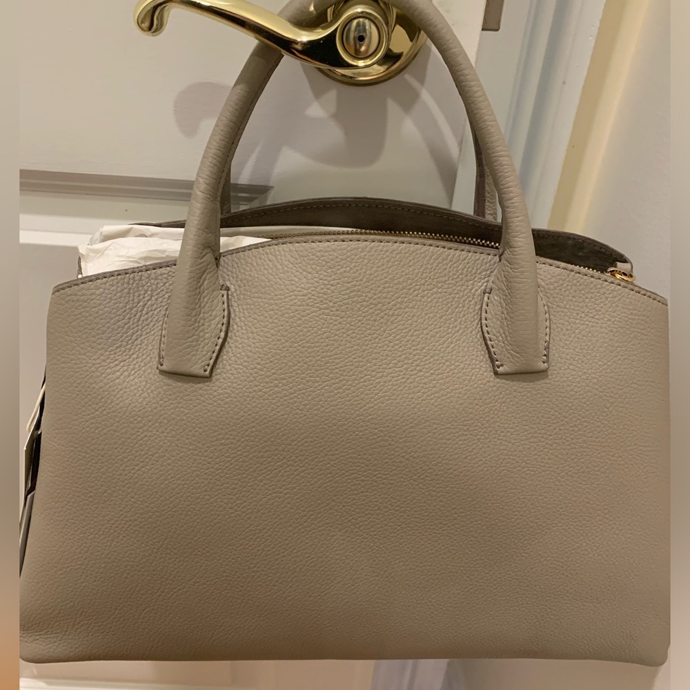 NWT IACUCCI Made in Italy Pebbled Leather Handbag